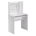HomeStock 29 in.H Gray Color Wood Computer Desks with Open Storage Shelf