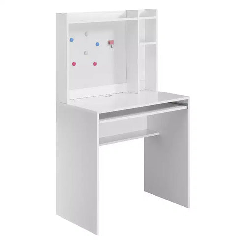 HomeStock 29 in.H Gray Color Wood Computer Desks with Open Storage Shelf
