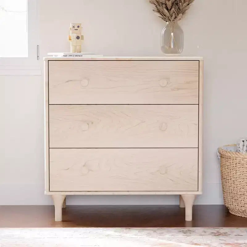 Commode à langer 3 tiroirs avec plateau à langer amovible