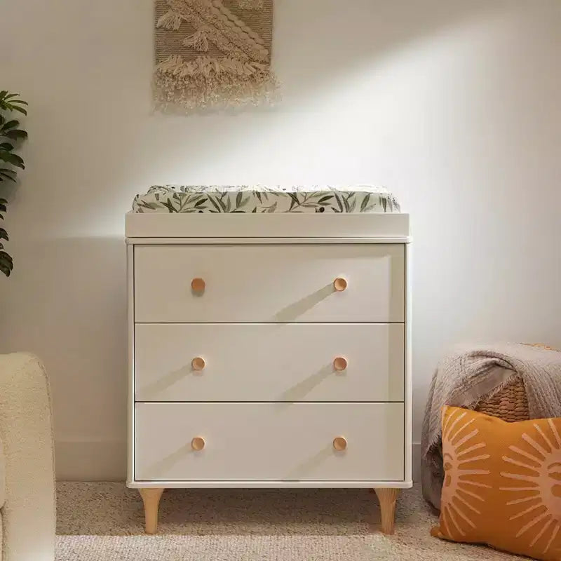 Commode à langer 3 tiroirs avec plateau à langer amovible