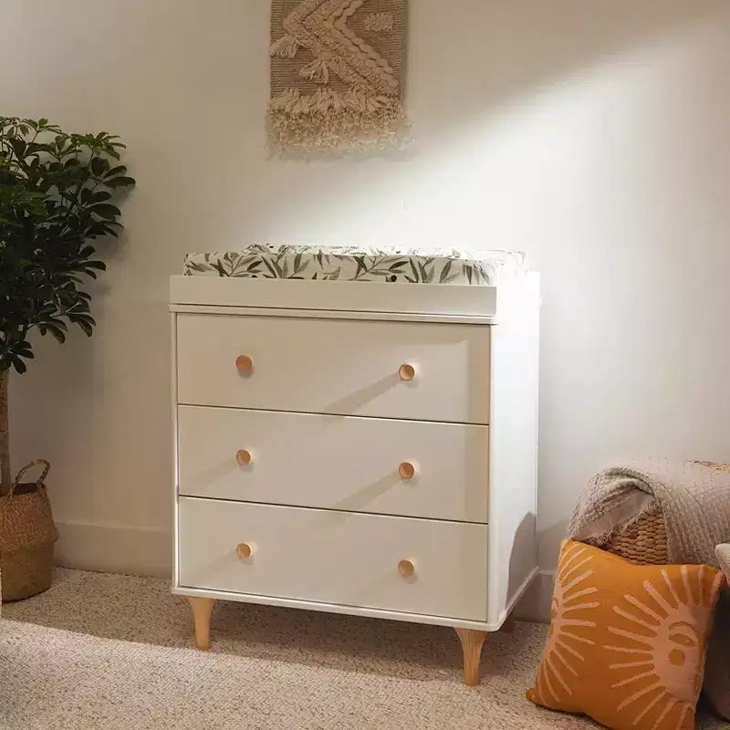 Commode à langer 3 tiroirs avec plateau à langer amovible