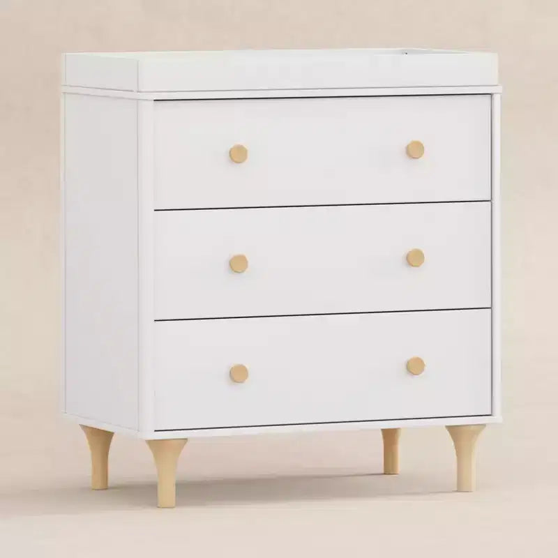 Commode à langer 3 tiroirs avec plateau à langer amovible