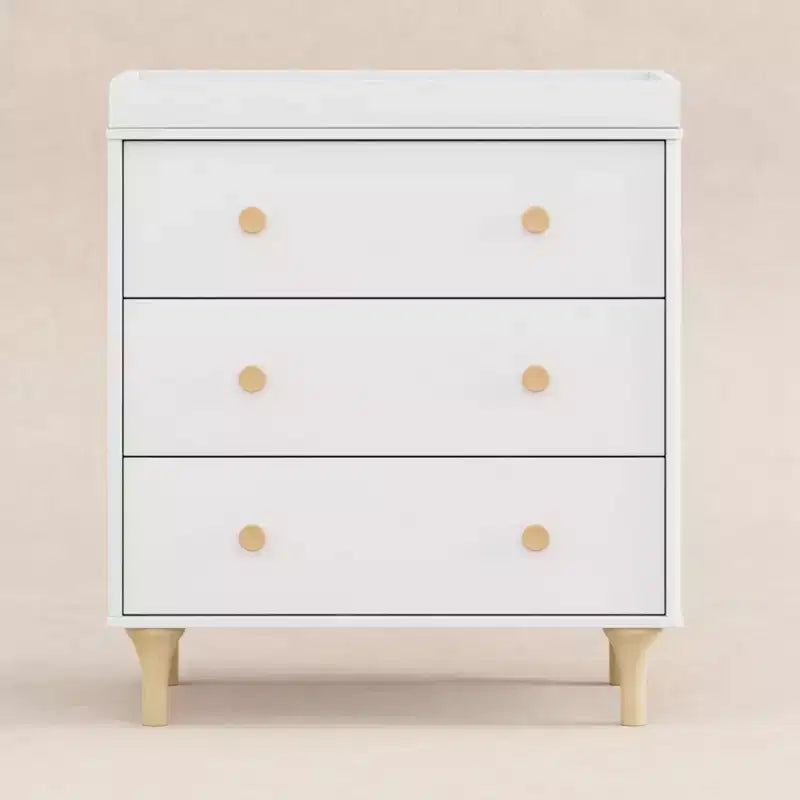 Commode à langer 3 tiroirs avec plateau à langer amovible