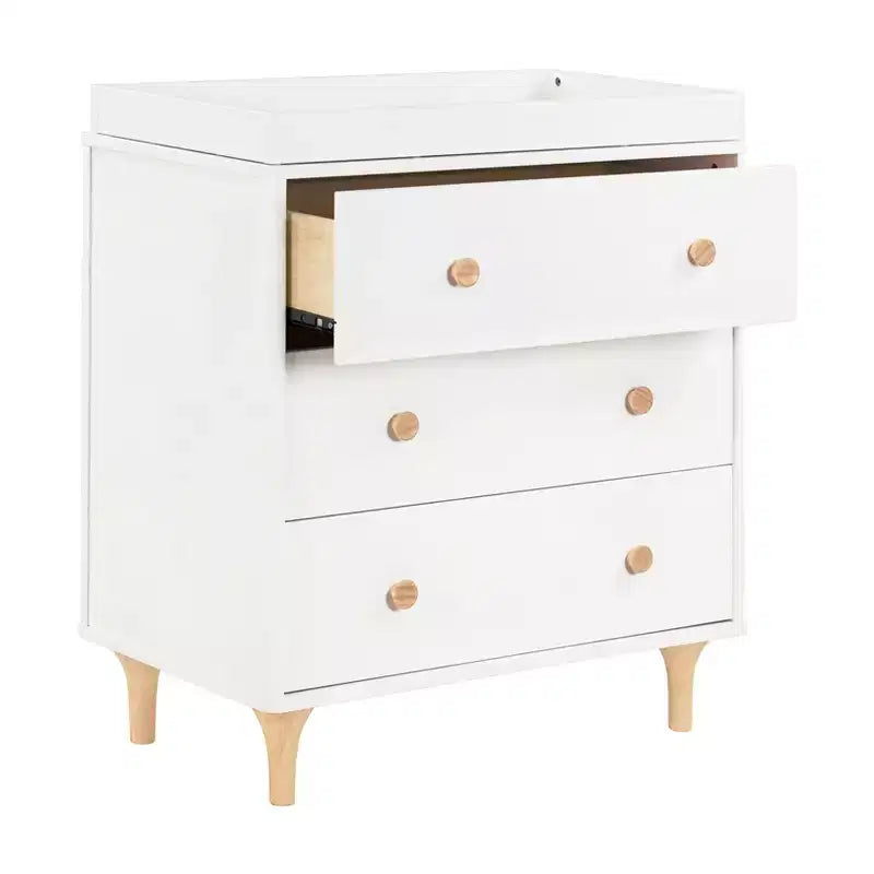 Commode à langer 3 tiroirs avec plateau à langer amovible