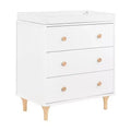 Commode à langer 3 tiroirs avec plateau à langer amovible