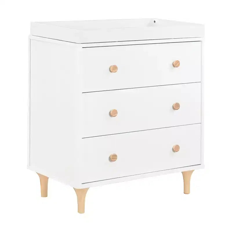 Commode à langer 3 tiroirs avec plateau à langer amovible