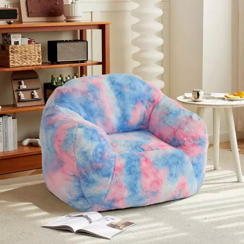 Fauteuil poire pour enfants de 99 cm - Canapé doux et moelleux avec garnissage en éponge, dossier et accoudoirs, chaise de lecture d'une capacité de 17 kg