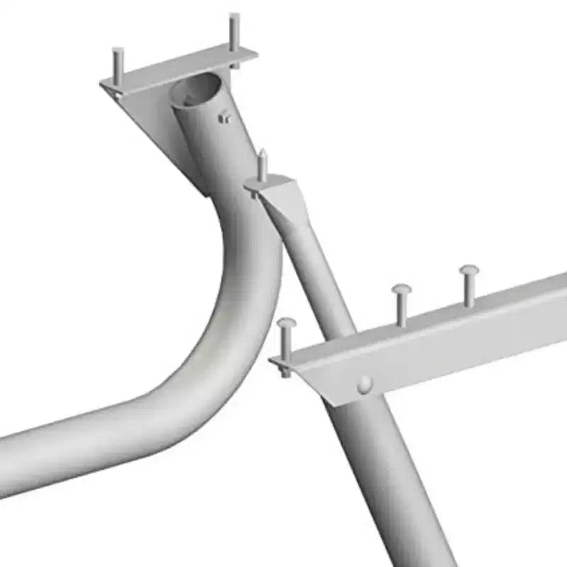 Lot de 4 kits de pieds de table de pique-nique d'extérieur en acier anti-basculement de 1,8 m/2,4 m (cadre uniquement)