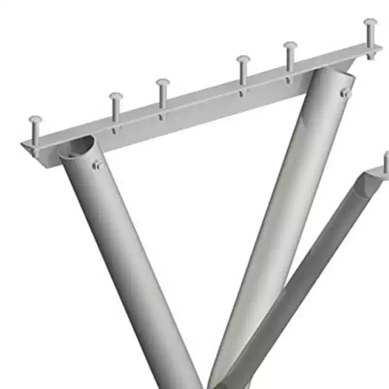 Lot de 4 kits de pieds de table de pique-nique d'extérieur en acier anti-basculement de 1,8 m/2,4 m (cadre uniquement)