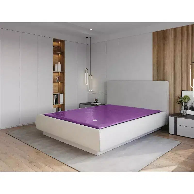 Matelas d'eau à cadre rigide semi-ondulé à 60 %, deux couches de fibres réductrices de vagues – Cadre non inclus
