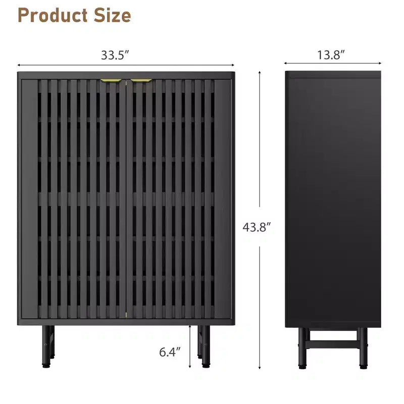 Meuble à chaussures 6 niveaux avec portes, Organisateur de rangement pour 24 paires, Meuble de rangement moderne de style ferme pour entrée ou couloir, Meuble de rangement dissimulé
