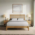 GDFStudio Fenn Mission Wooden Panel Bed with Headboard