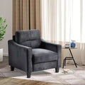 Velvet Upholstered Comfort Chair, Modern Accent Chair Backrest Living Room Chairs, Soft Padded Sofa Chairs for Dining Room, Kitchen