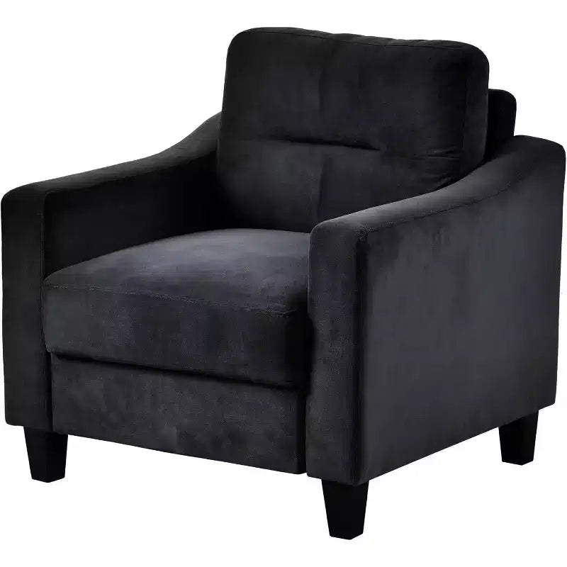 Fauteuil de confort en velours, chaise d'appoint moderne avec dossier pour salon, fauteuils rembourrés moelleux pour salle à manger, cuisine