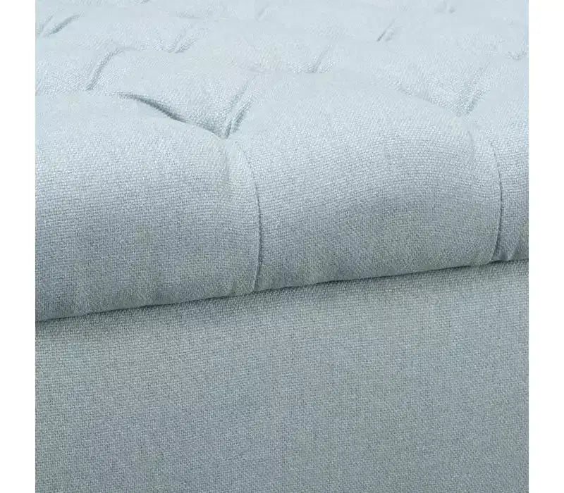 Banc de rangement moderne avec siège rembourré et accoudoirs, pouf de rangement avec pieds en bois, banc de bout de lit pour salon, chambre à coucher