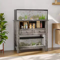 COZONY 20 to 29 Gallon Aquarium Stand with Charging Station, 660 lb Heavy Duty Fish Tank Stand with Drawers