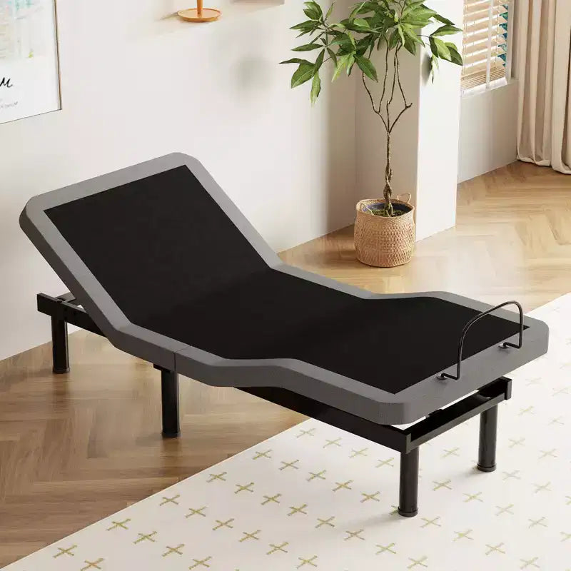 Sommier réglable King Size fenduBase de lit réglable mise à jour, base de lit intelligente avec télécommande sans fil