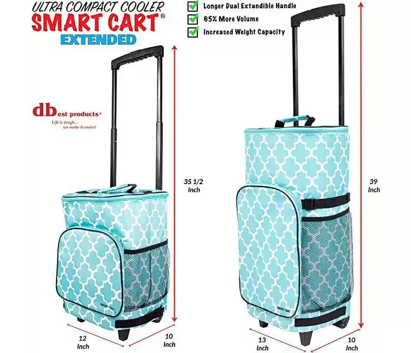 Glacière intelligente ultra-compacte, extensible, isolée, pliable, à roulettes, pour hayon, barbecue, plage, été - Carrelage marocain