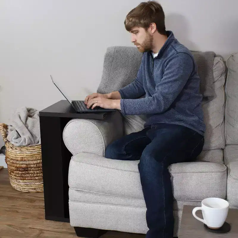 Table basse d'appoint 2-en-1 décorative et polyvalente pour l'intérieur