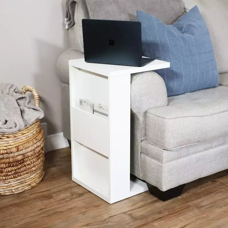 Table basse d'appoint 2-en-1 décorative et polyvalente pour l'intérieur