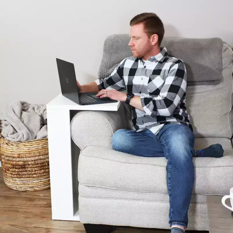 Table basse d'appoint 2-en-1 décorative et polyvalente pour l'intérieur