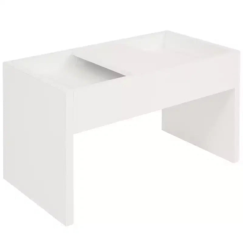 Table basse d'appoint 2-en-1 décorative et polyvalente pour l'intérieur