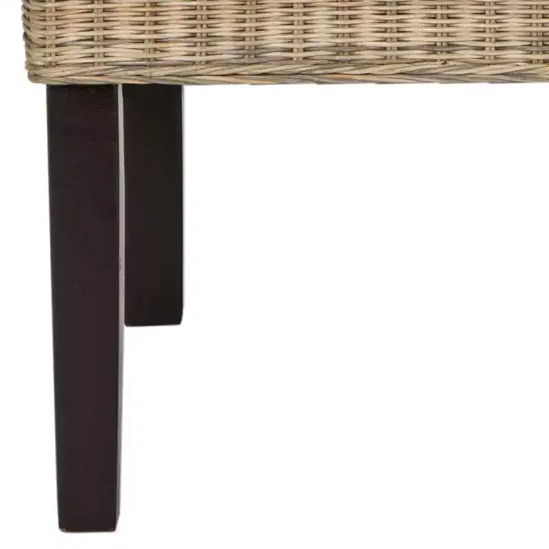Chaise de salle à manger en osier de 18 po H (lot de 2)