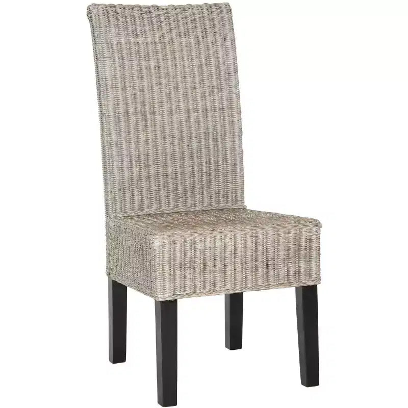 Chaise de salle à manger en osier de 18 po H (lot de 2)
