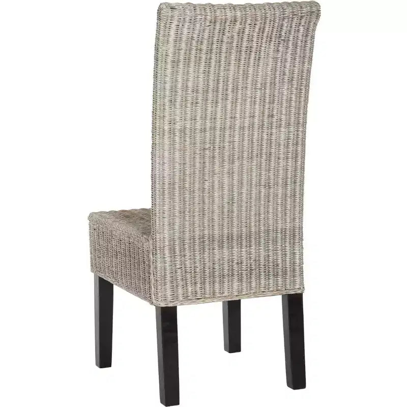 Chaise de salle à manger en osier de 18 po H (lot de 2)