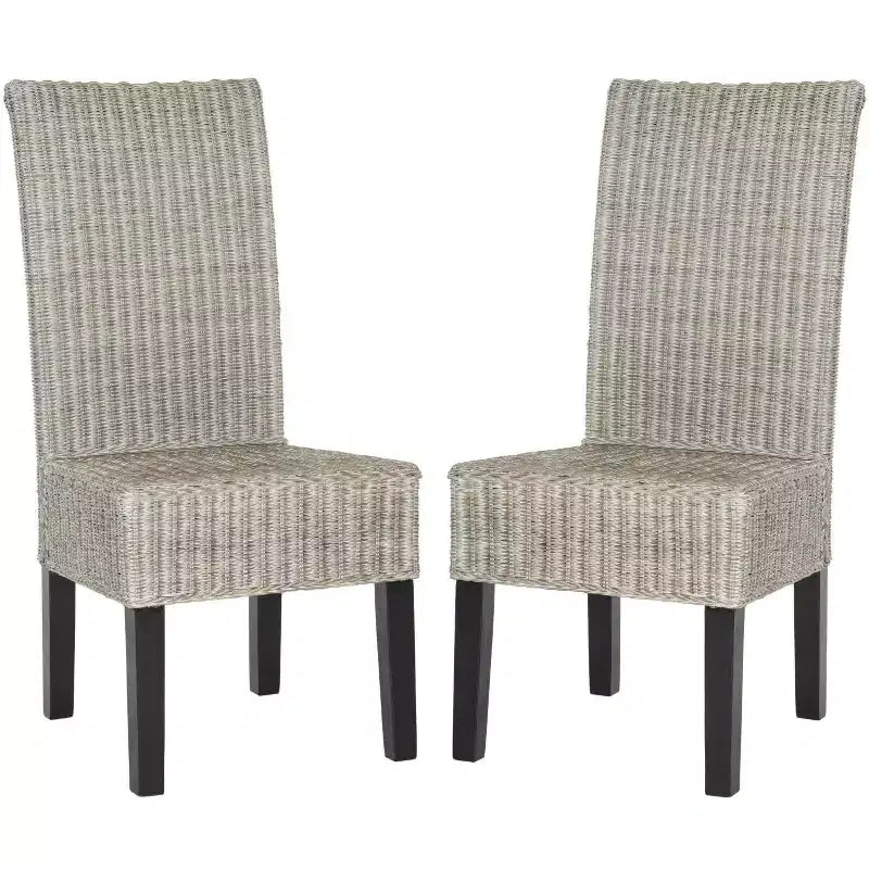 Arjun 18 H Wicker Dining Chair (Set of 2) - SEA8013 - Safavieh