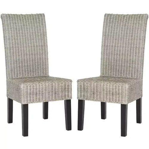 Arjun 18 H Wicker Dining Chair (Set of 2) - SEA8013 - Safavieh