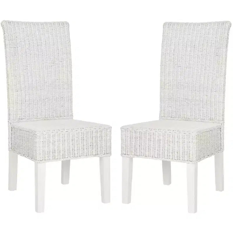 Chaise de salle à manger en osier de 18 po H (lot de 2)