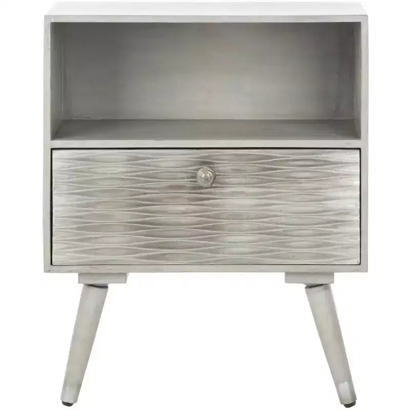 Brandy 1 Drawer Nightstand - NST5301 - Grey Walnut - Safavieh