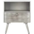Brandy 1 Drawer Nightstand - NST5301 - Grey Walnut - Safavieh